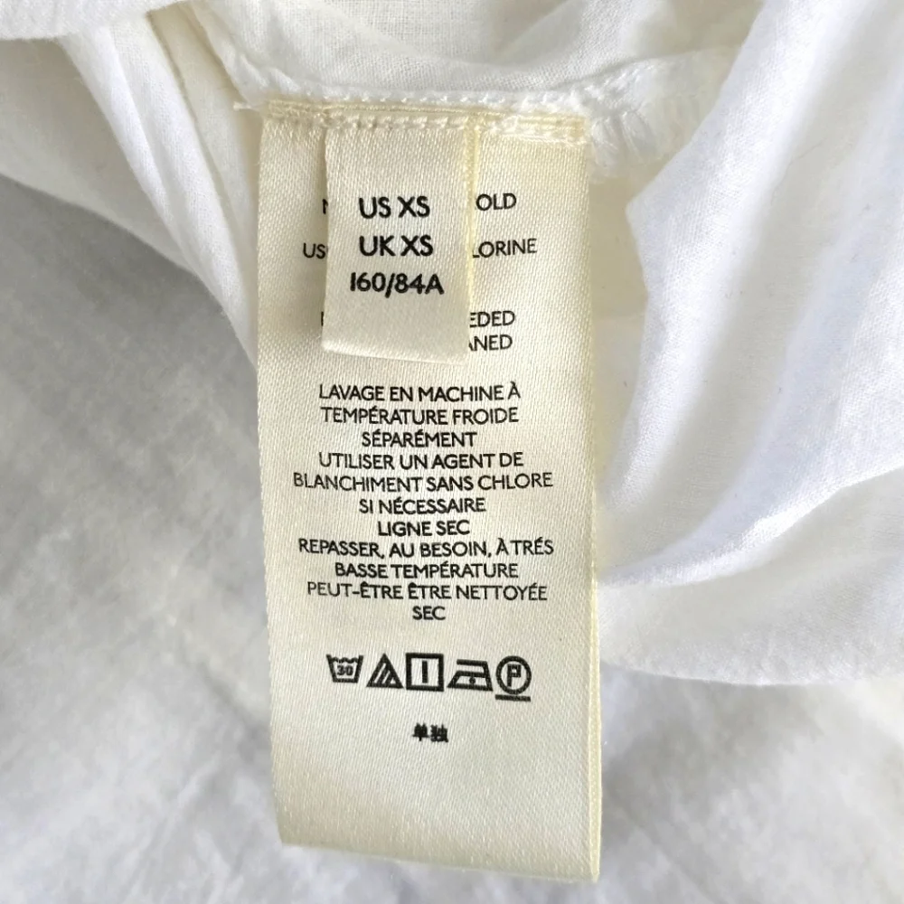 Free People Samantha Shirtdress in Ivory Combo Size XS - Picture 6 of 15